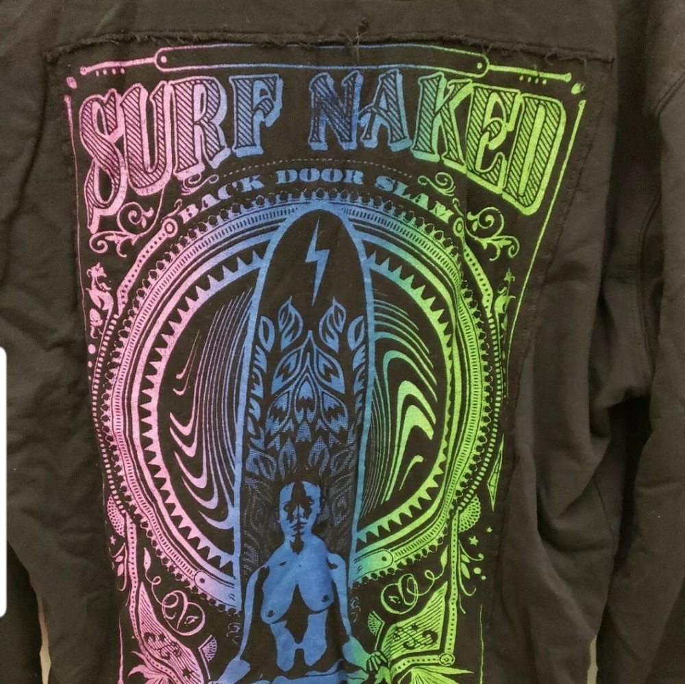 Rolland Berry Colur Black Hoodie Made in USA! - Picture 3 of 4